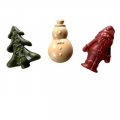 Antos Christmas Tree, Santa And Snowman Chew Treat